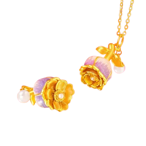 Blooming Rose Necklace - Change Colors with your Mood!